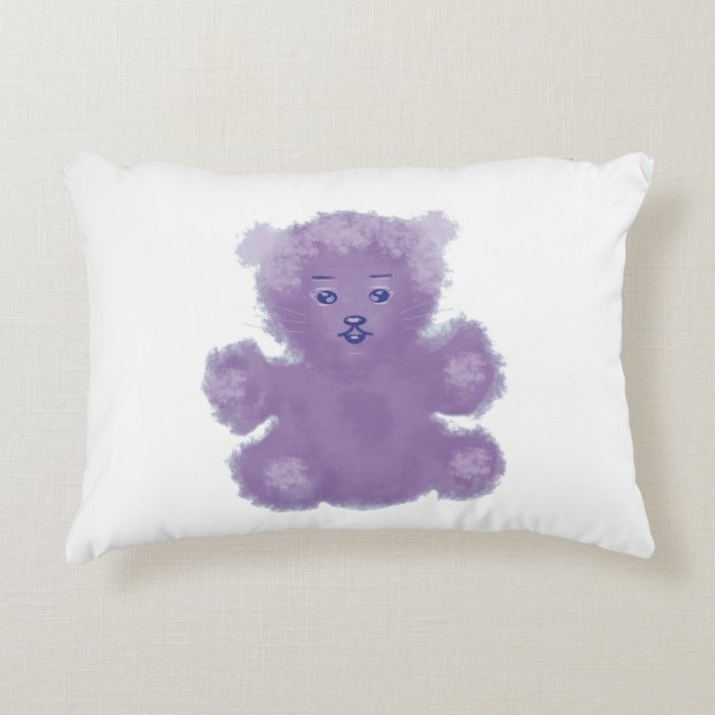 Purge bear accent pillow (Front)