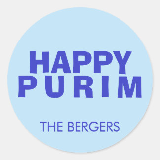 purim6 classic round sticker