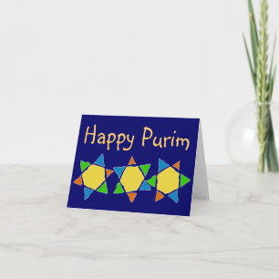 Purim celebration card