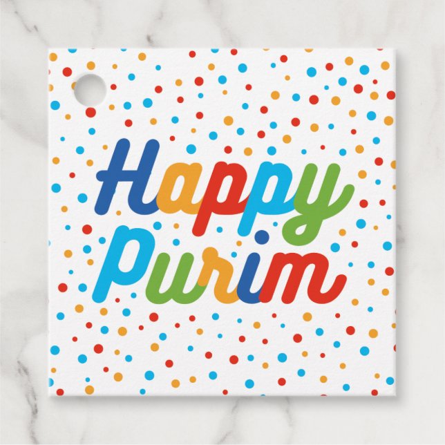 Purim Favour Tag (Front)