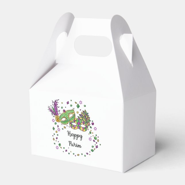 Purim Gifts Favor Box (Front Side)