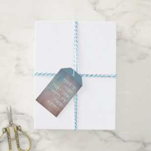 Purim Hebrew Bible Quote Mishloach Manot Gift Tag