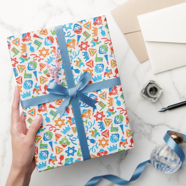 Purim Holiday Wrapping Paper (Gifting)