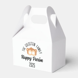 Purim monkey mask masquerade costume favor box