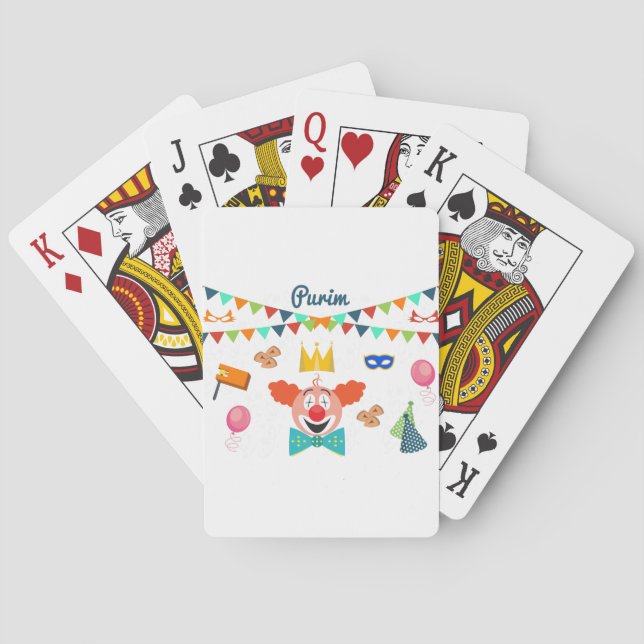 purim playing cards (Back)