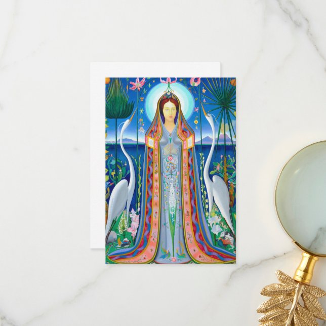 Purissima, Mother Most Pure, 1927 by Joseph Stella Thank You Card (Front/Back In Situ)
