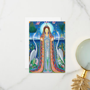 Purissima, Mother Most Pure, 1927 by Joseph Stella Thank You Card