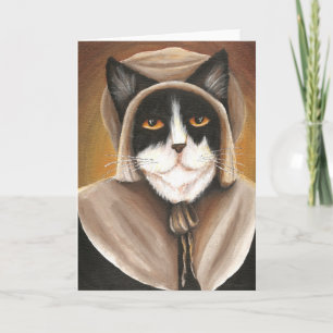 Puritain de chat de pèlerin dans la carte