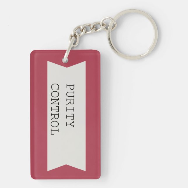 Purity Control Keychain (Back)