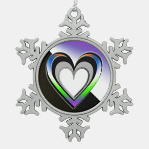 Purity Snowflake Pewter Christmas Ornament