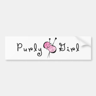 Purly Girl Bumper Sticker