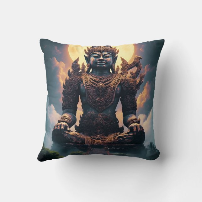 Purnama Agung Hyang Throw Pillow (Back)