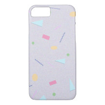 Purpl 80s Geo Print Phone Case