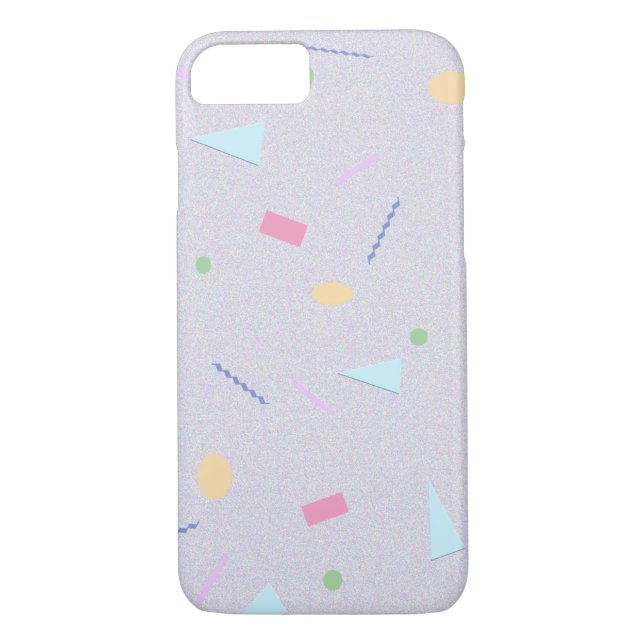 Purpl 80s Geo Print Phone Case (Back)