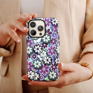 Purple 60s Hippie iPhone   60s Hippie iPhone 13 iPhone 13 Pro Max Case