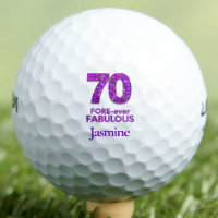 Purple 70th Birthday Sister Gift – Fabulous 70