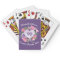 Purple 90th Birthday Personalized Playing Cards