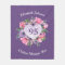 Purple 95th Birthday Blanket for Women