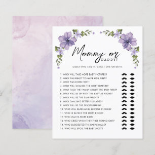 Purple A Little Wildflower  Mommy or Daddy Game