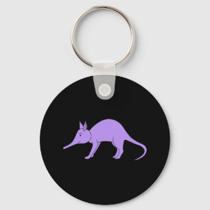 Purple Aardvark Keychain