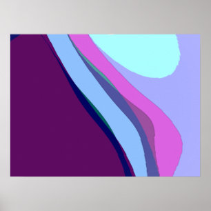 Purple Abstract Art 308 Poster