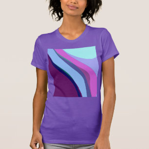 Purple Abstract Art 308 T-Shirt