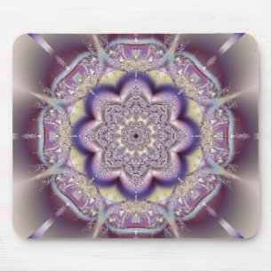 Purple Abstract Art Design Mouse Pad