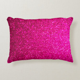 Purple abstract background with bokeh defocused li accent pillow