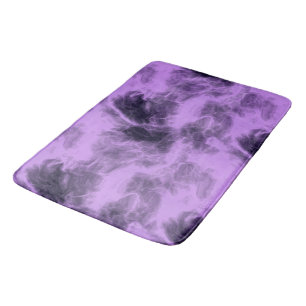 Purple abstract bath mat