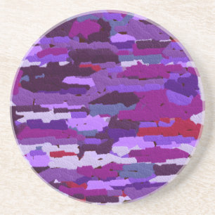 Purple Abstract Coaster