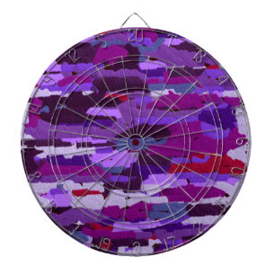 Purple Abstract Dartboard
