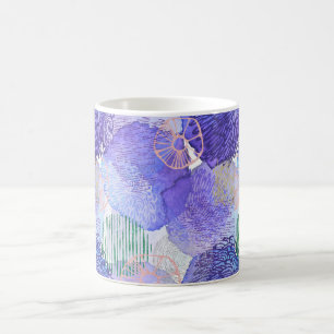 Purple Abstract Design Coffee Mug