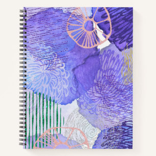 Purple Abstract Design Notebook