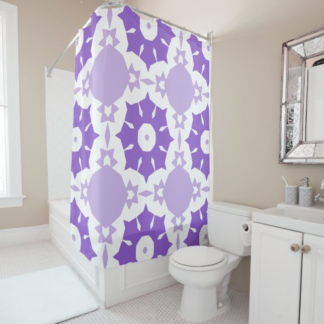 Purple abstract flower pattern (In Situ)