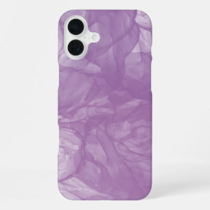 Purple Abstract Ink Flow – Softness and Mystery in iPhone 16 Plus Case