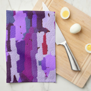 Purple Abstract Kitchen Towel