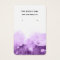 Purple Abstract Ombre Watercolor Earring Card