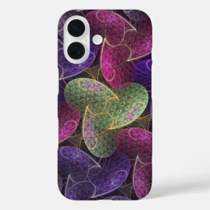 Purple Abstract Pattern Infinite Wish iPhone 16 Case