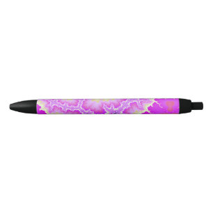 Purple Abstract Pen Black Ink Pen