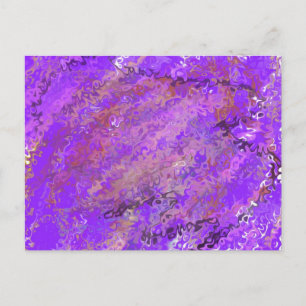 Purple abstract postcard