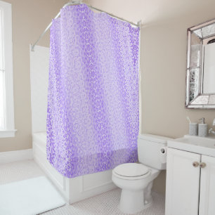 Purple Abstract Shower Curtain
