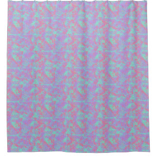 Purple Abstract Shower Curtain for Bathroom Decor