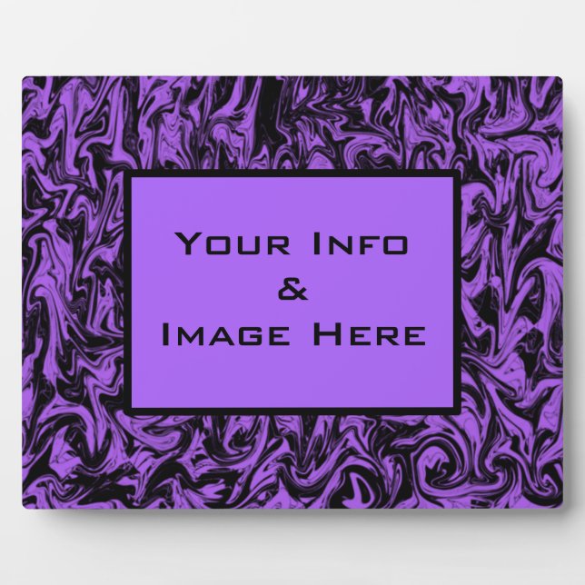 Purple Abstract Swirl Frame (Front)