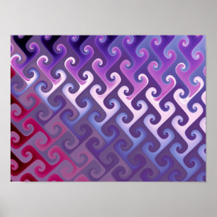 Purple Abstract Texture Poster