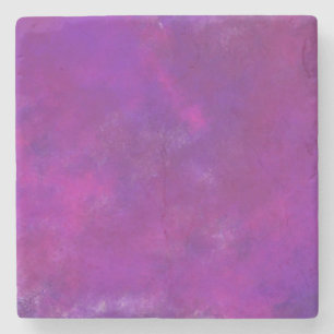 Purple Abstract Texture Stone Coaster