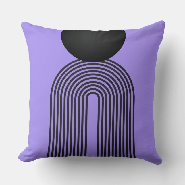 PURPLE ABSTRACT THROW PILLOW (Front)