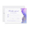 Purple Abstract Wedding RSVP Card