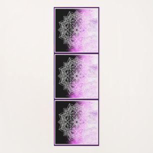 Purple Abstract Zen Mandala Yoga Mat