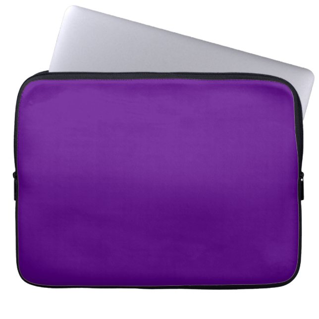 Purple Accent Colour Background Customizable Laptop Sleeve (Front)