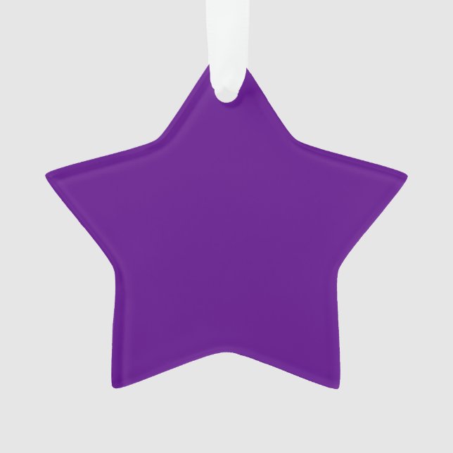 Purple Accent Colour Decor Background Customizable Ornament (Front)